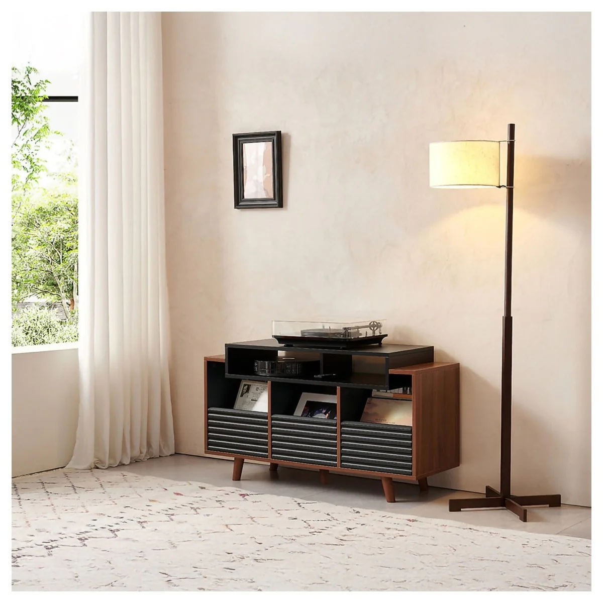 NorStone OSLO 1200 walnoot Platenspeler audio meubel - Image 5
