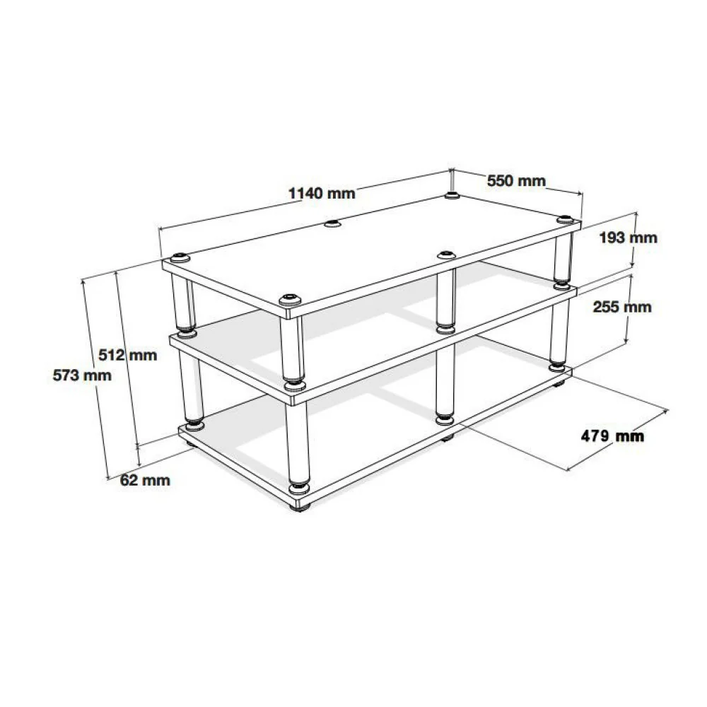 NorStone STABBL AV zwart TV en Audio meubel - Image 3