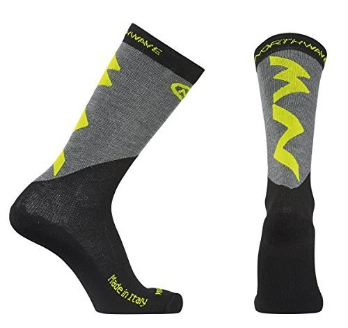 Northwave Extreme Pro Socks Winter Fietssokken - Geel/Zwart - Image 2