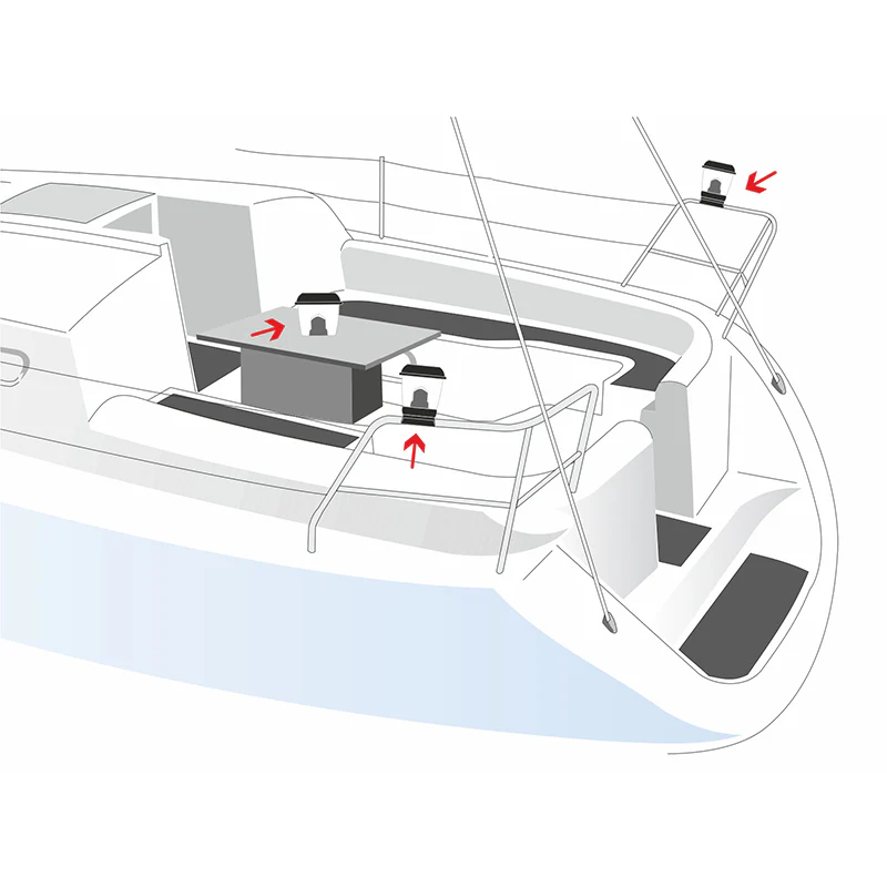 Nuova Rade Solar Power Marine Light multifunctionele lamp voor aan boord - Image 5