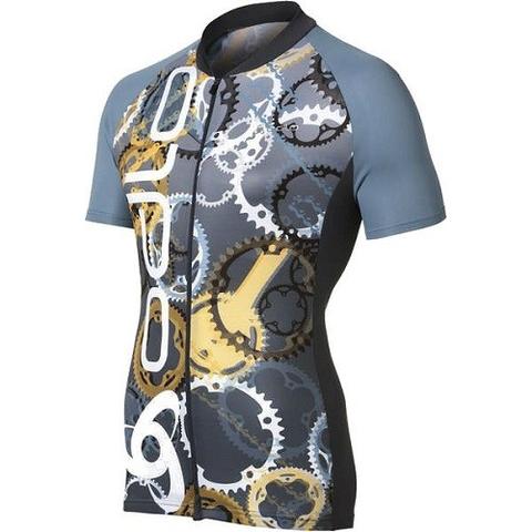 Odlo Bike standup collar fietsshirt korte mouwen zwart heren - Image 2