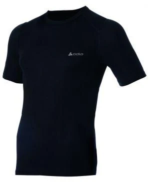Odlo Warm Ondershirt Thermoshirt Korte Mouw Heren- Zwart