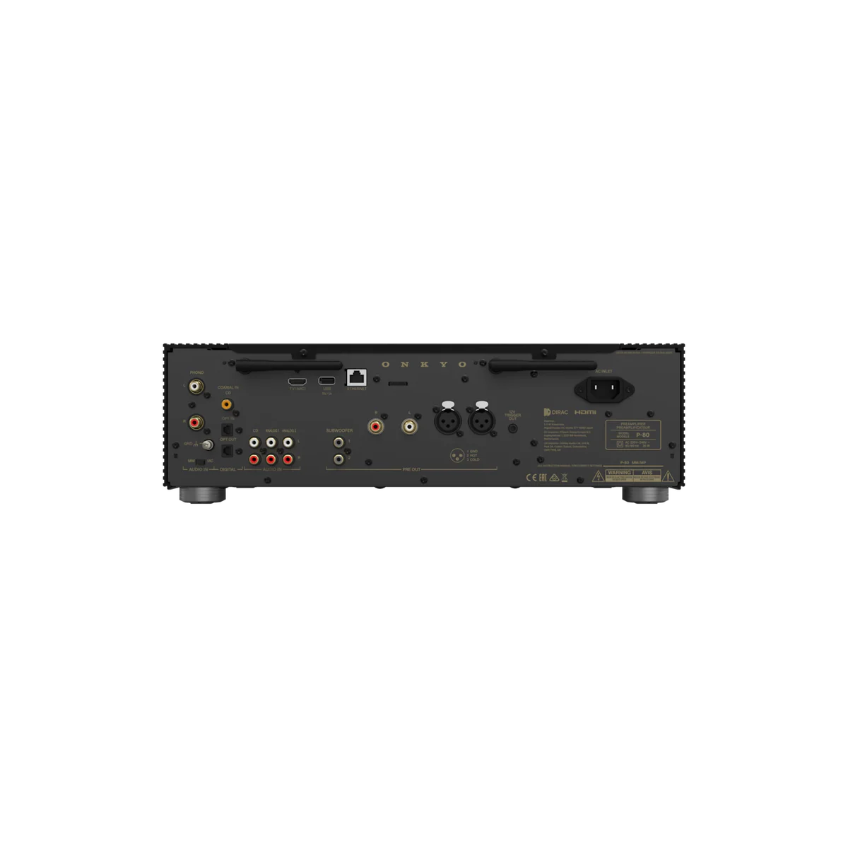 Onkyo P80B zwart voorversterker met Netwerk connectiviteit - Image 4