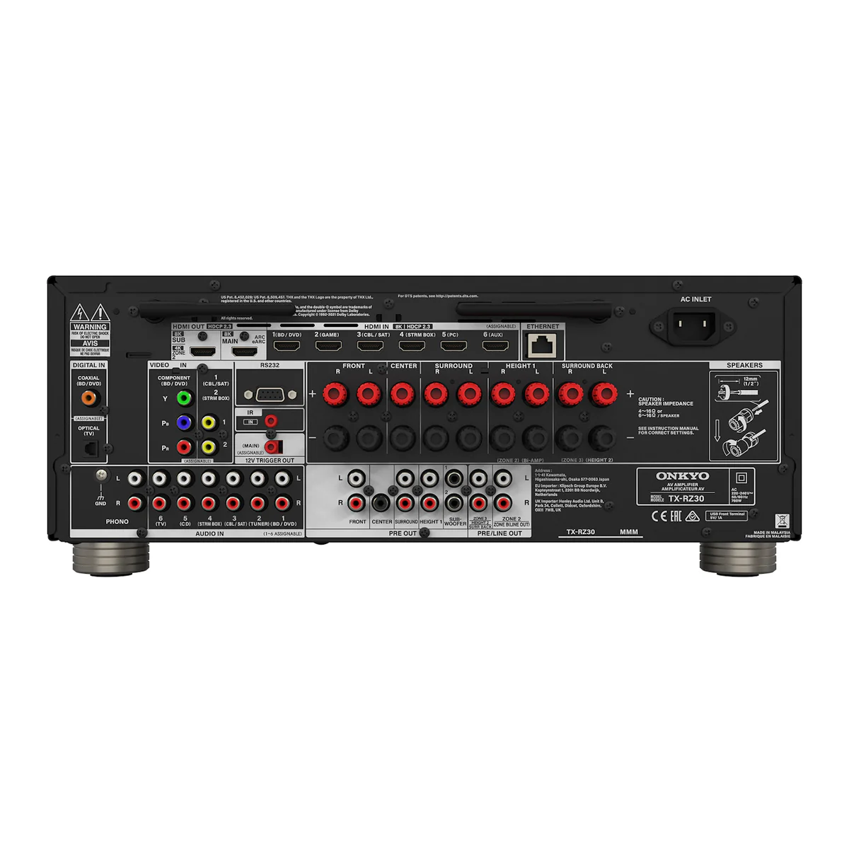 Onkyo TX-RZ30 Surround Receiver, ook geschikt voor Sonos, Klipsch, Roon - Image 2