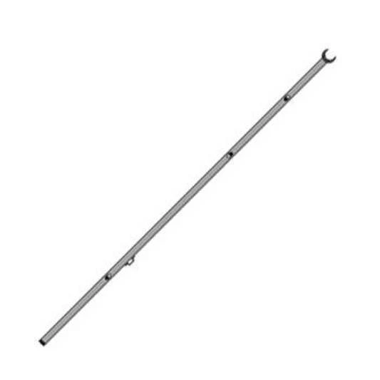 Optiparts Wedstrijd Giek zilver 40 mm