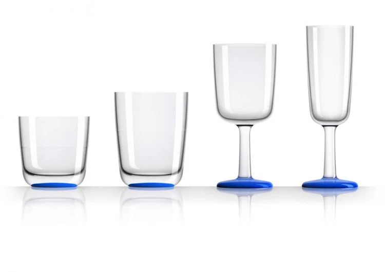 Palm Scheepsservies Marc Newson Whiskyglazen set 6 stuks blauw - Image 3