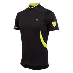Pearl Izumi Forest Jersey fietsshirt korte mouwen zwart met geel heren