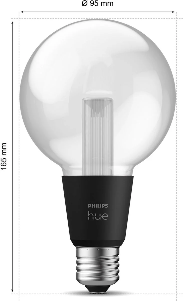 Philips Hue LG G95 E27 EU Globe vormige design smart lichtbron - Image 3