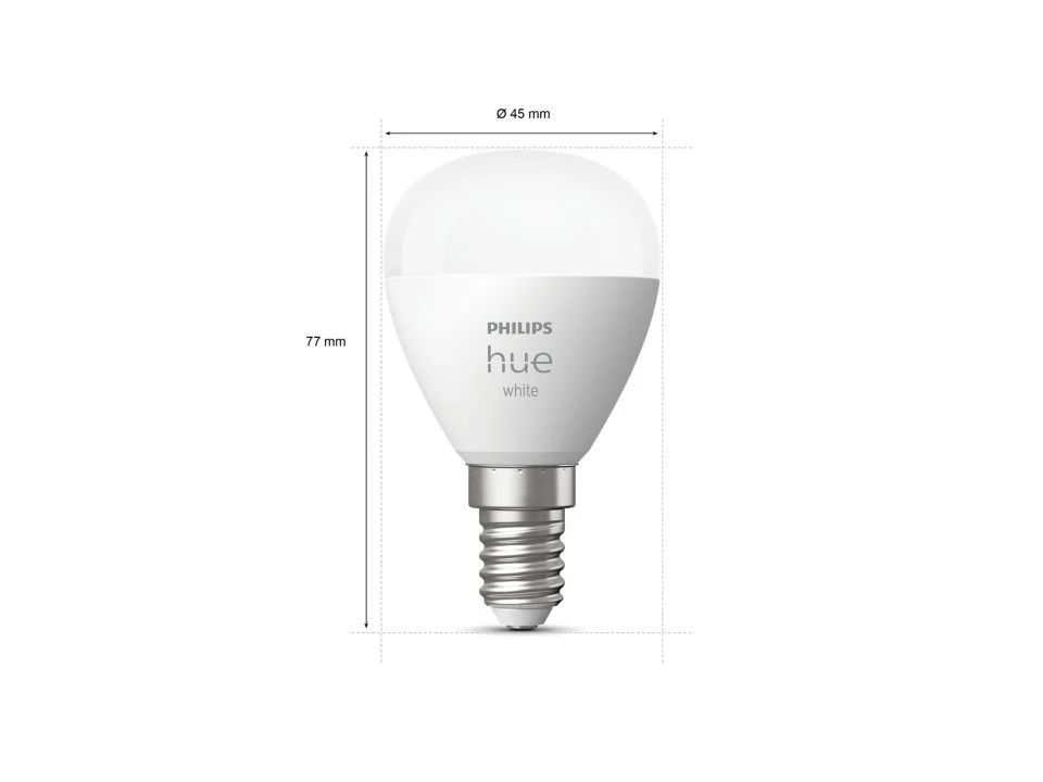 Philips HueW Hue E14 Ledlamp Kogel Warm Wit Licht - Image 2