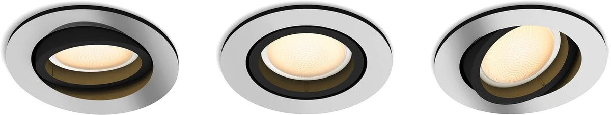 Philips Milliskin Hue Recessed R set van 3 stuks inbouw spots GU10 - Image 2