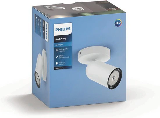 Philips Pongee single spot white 1xNW 230volt - Image 4