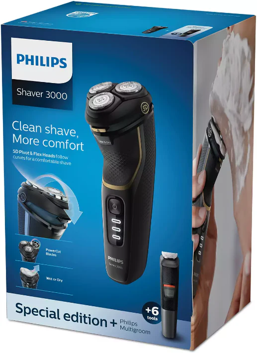 Philips S3333/58 wet en dry shaver met een extra body groomer - Image 3
