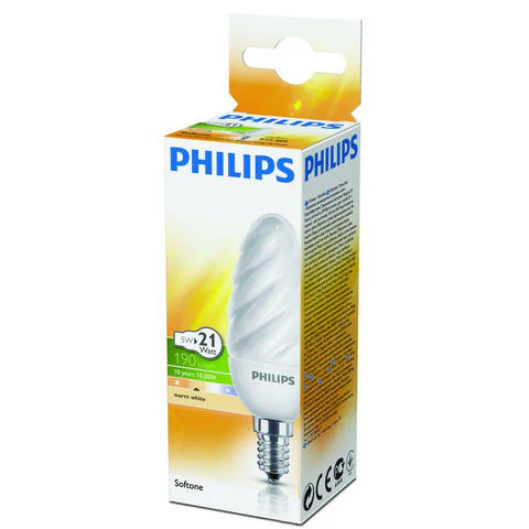 Philips Softone spaarlamp 190 lumen - Image 2