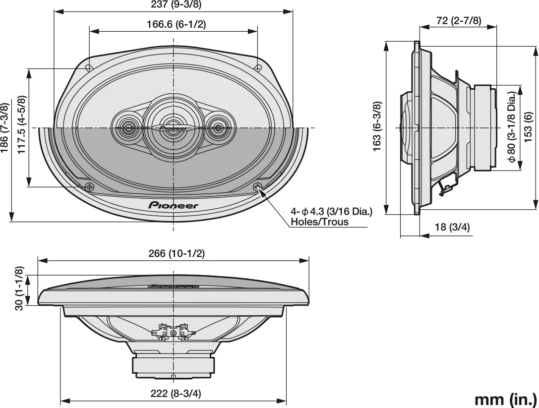 Pioneer TS-A6961F 4-weg systeem (prijs per paar) - Image 4