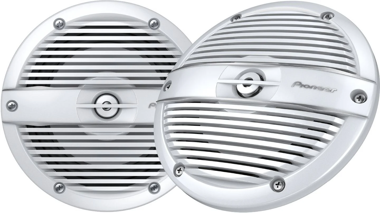 Pioneer TS-ME650FC 16,5 cm 2 Weg Systeem met witte Classic Grill, Waterbestendig