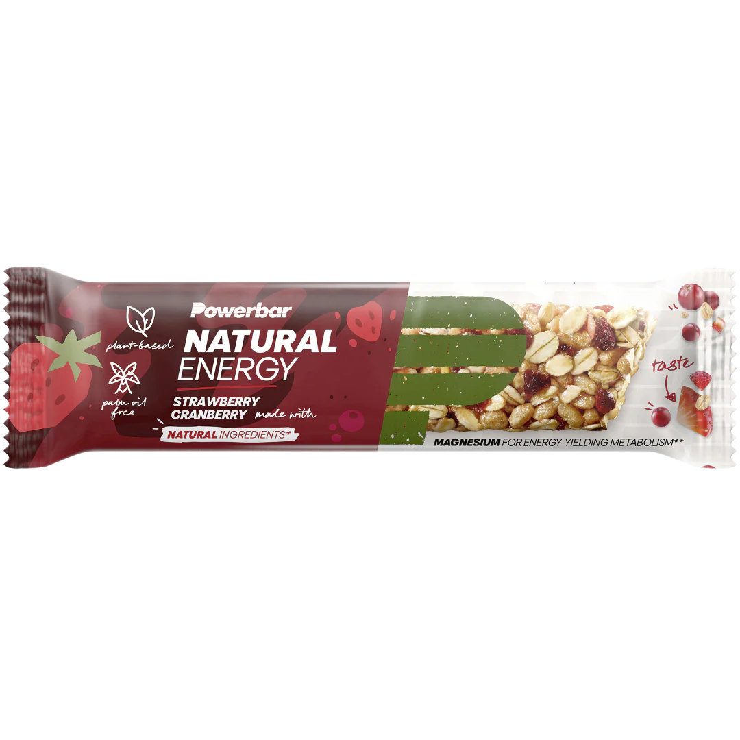 PowerBar Natural Energy Cereal Bar aardbei/bes sportreep 40 g