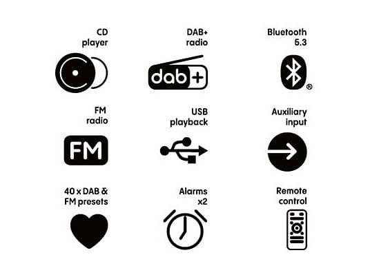 Pure Classic C-D4 bruin tafel radio met Cd speler ingebouwd - Image 7
