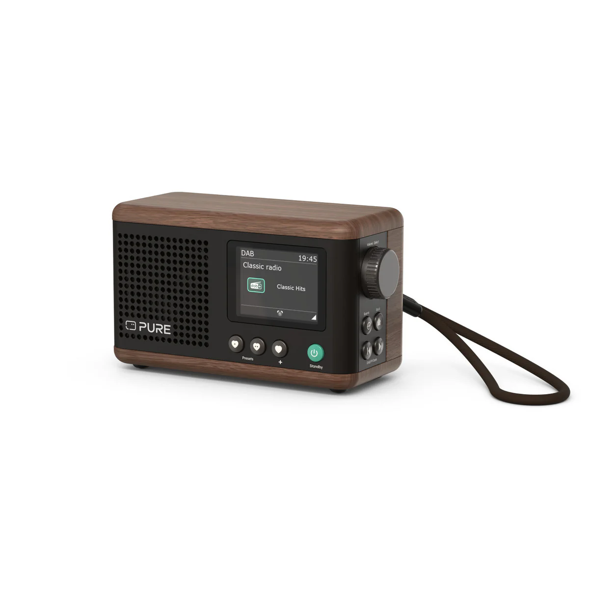 Pure Classic Mini Coffee Zwart/Walnoot, portabel DAB+ radio met Bluetooth - Image 2