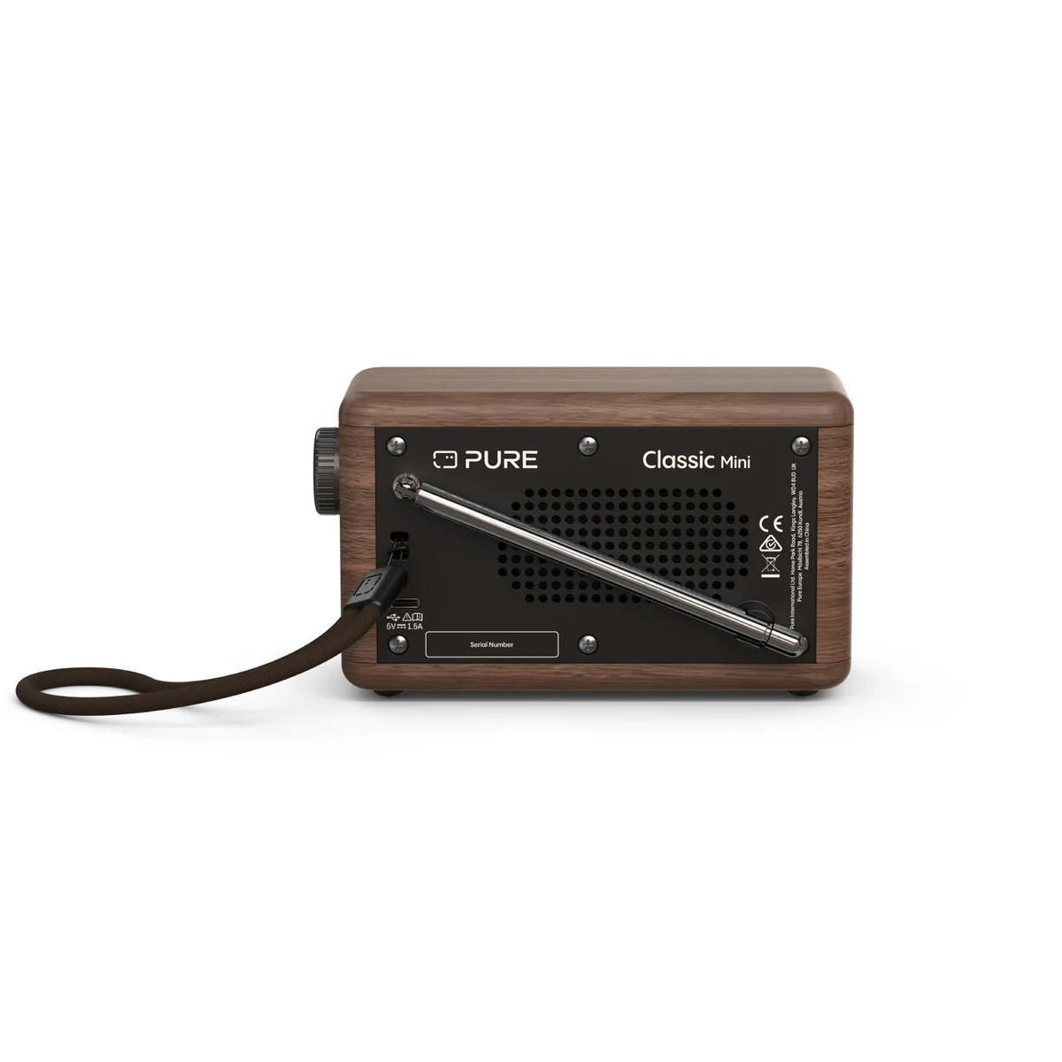 Pure Classic Mini Coffee Zwart/Walnoot, portabel DAB+ radio met Bluetooth - Image 3