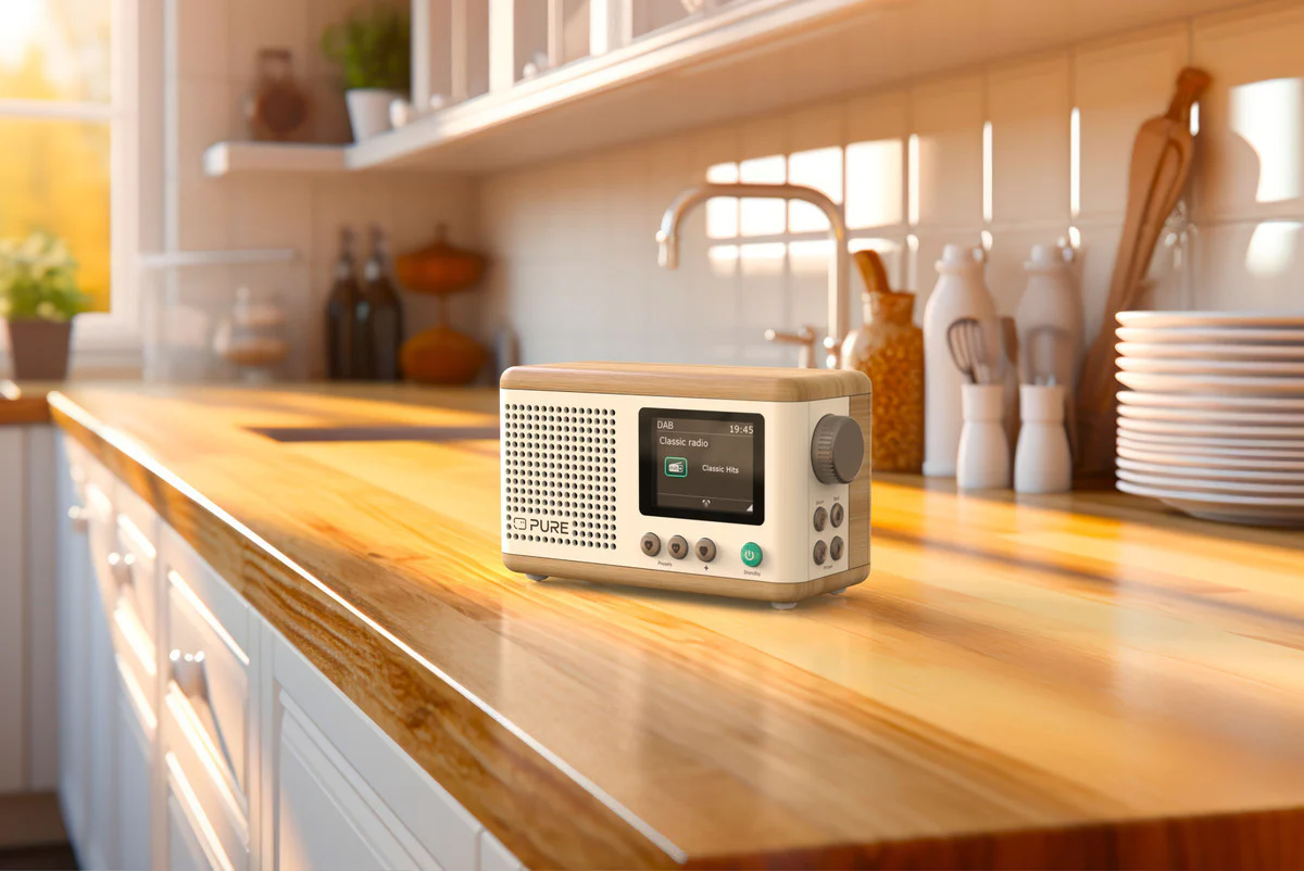 Pure Classic Mini Cotton Wit/Eiken, portabel DAB+ radio met Bluetooth - Image 5