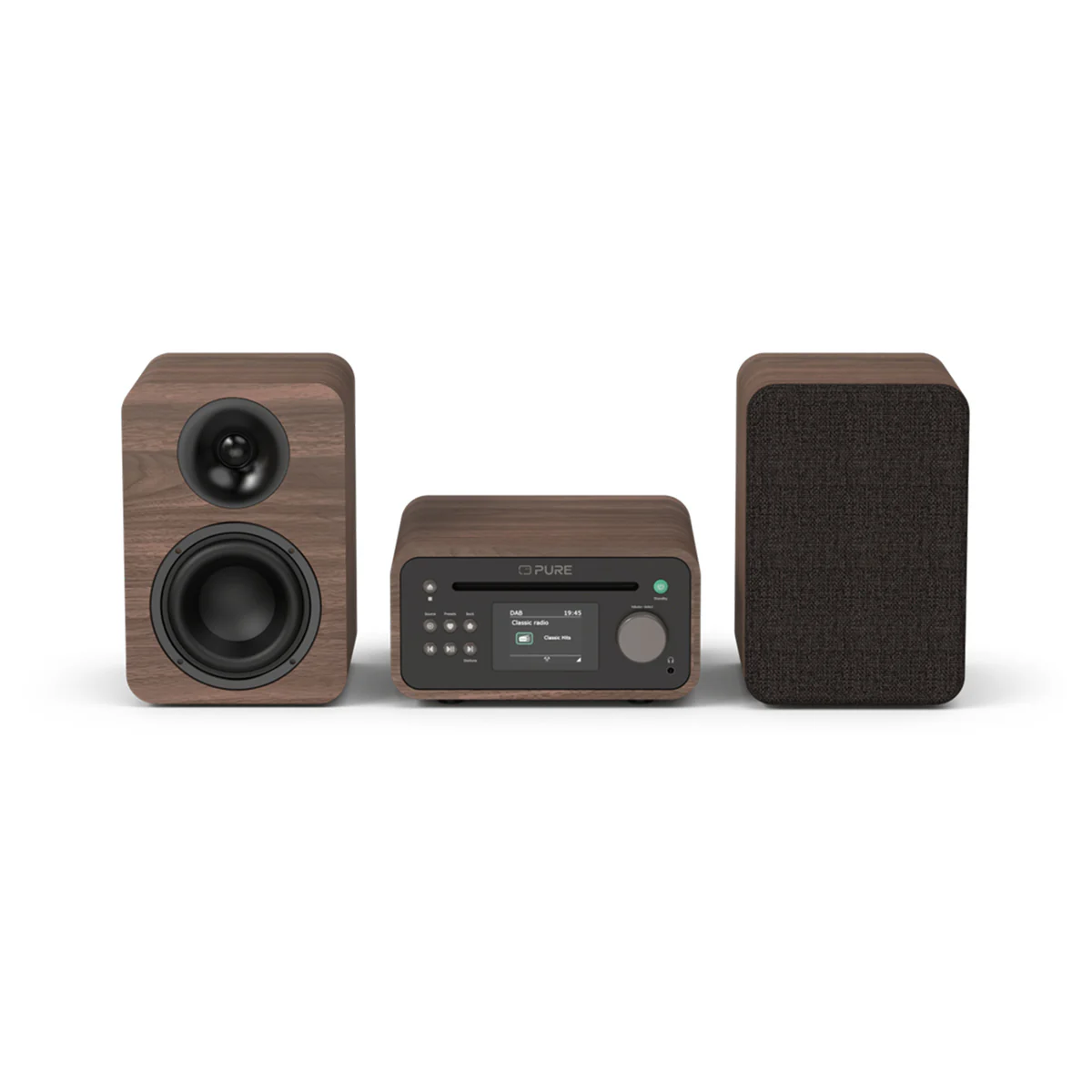 Pure Classic StereoMini bruin microset met DAB+ en FM radio