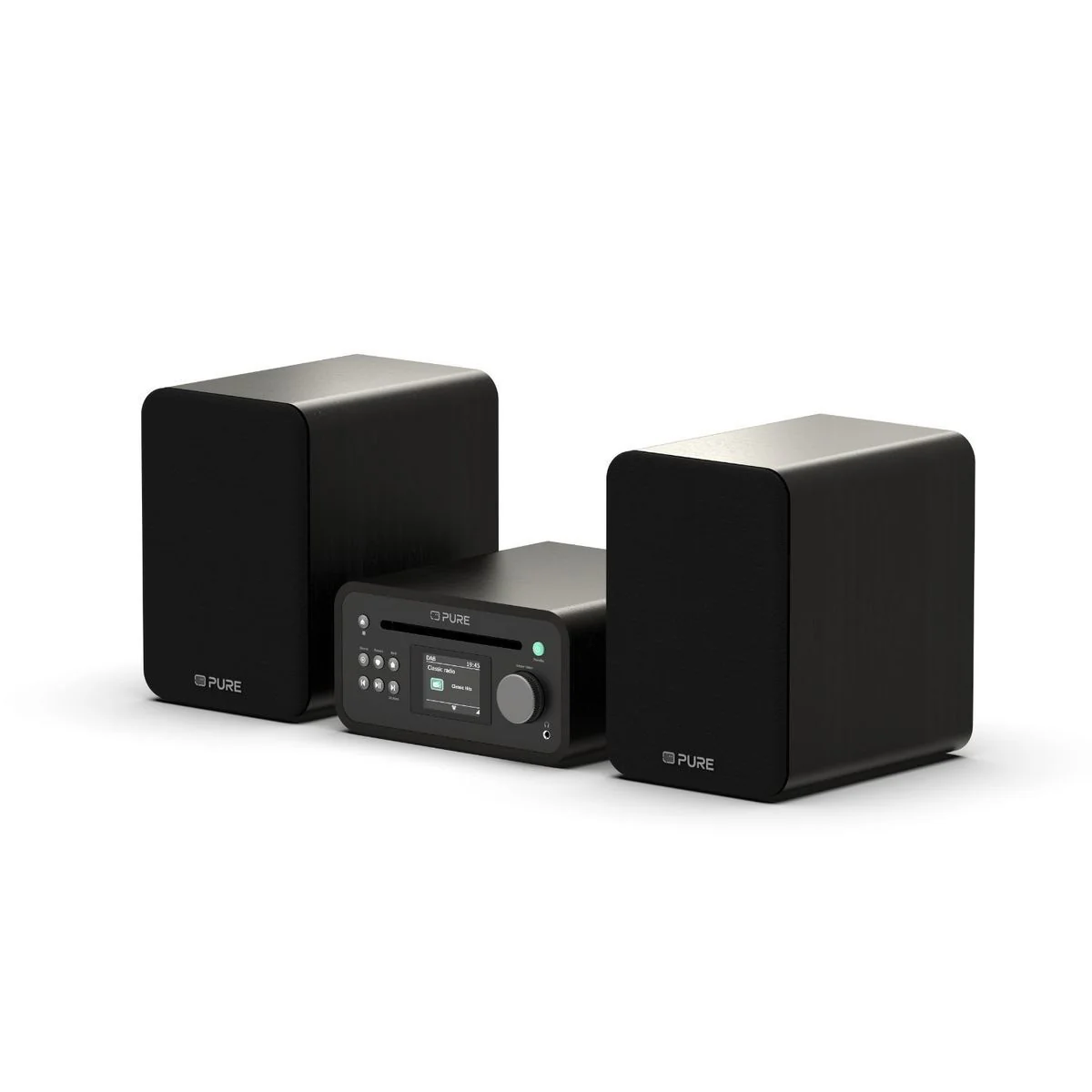 Pure ClassicStereo mini zwart Micro Set met speakers - Image 2