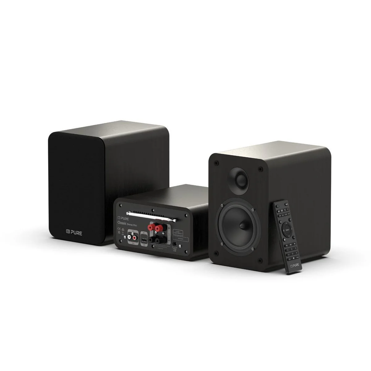 Pure ClassicStereo mini zwart Micro Set met speakers - Image 3