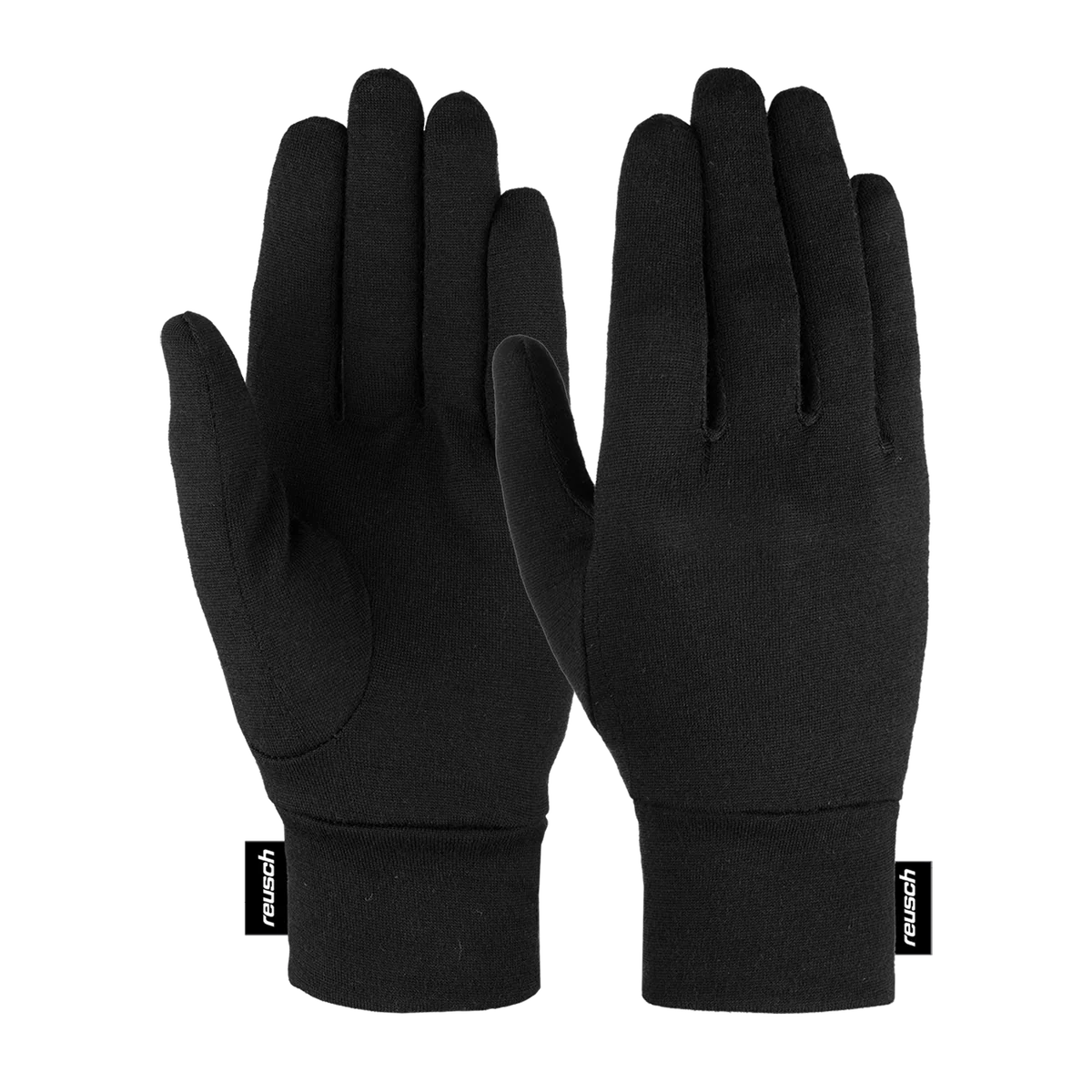 Reusch Merino Wool Conductive onderhandschoenen zwart