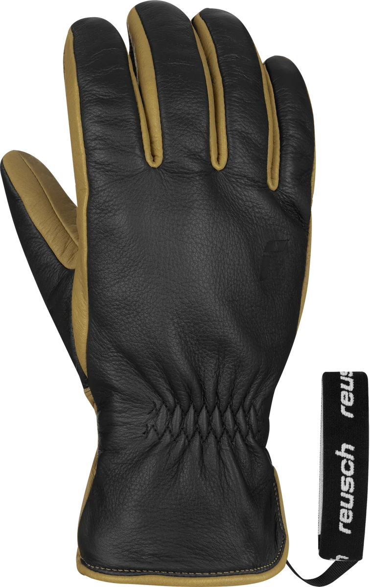 Reusch Outsider skihandschoenen leer zwart/bruin - Image 3