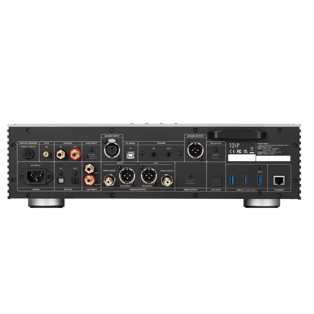 Hifi Rose RS151 zwart High performance Netwerk Streamer met ingebouwde DAC - Image 3