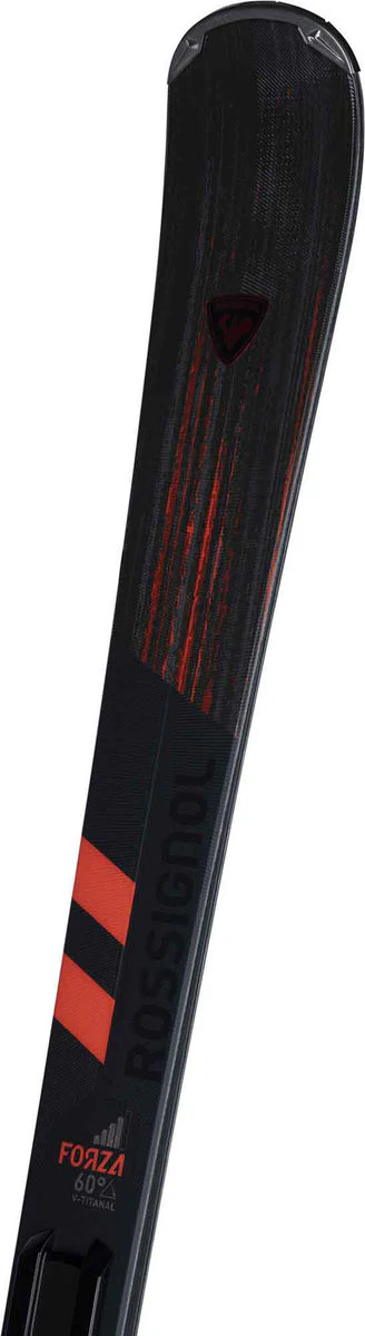 Rossignol Forza 60° V-TI Piste Ski's Heren - Zwart/Rood - Image 3