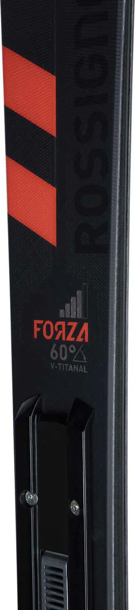 Rossignol Forza 60° V-TI Piste Ski's Heren - Zwart/Rood - Image 4