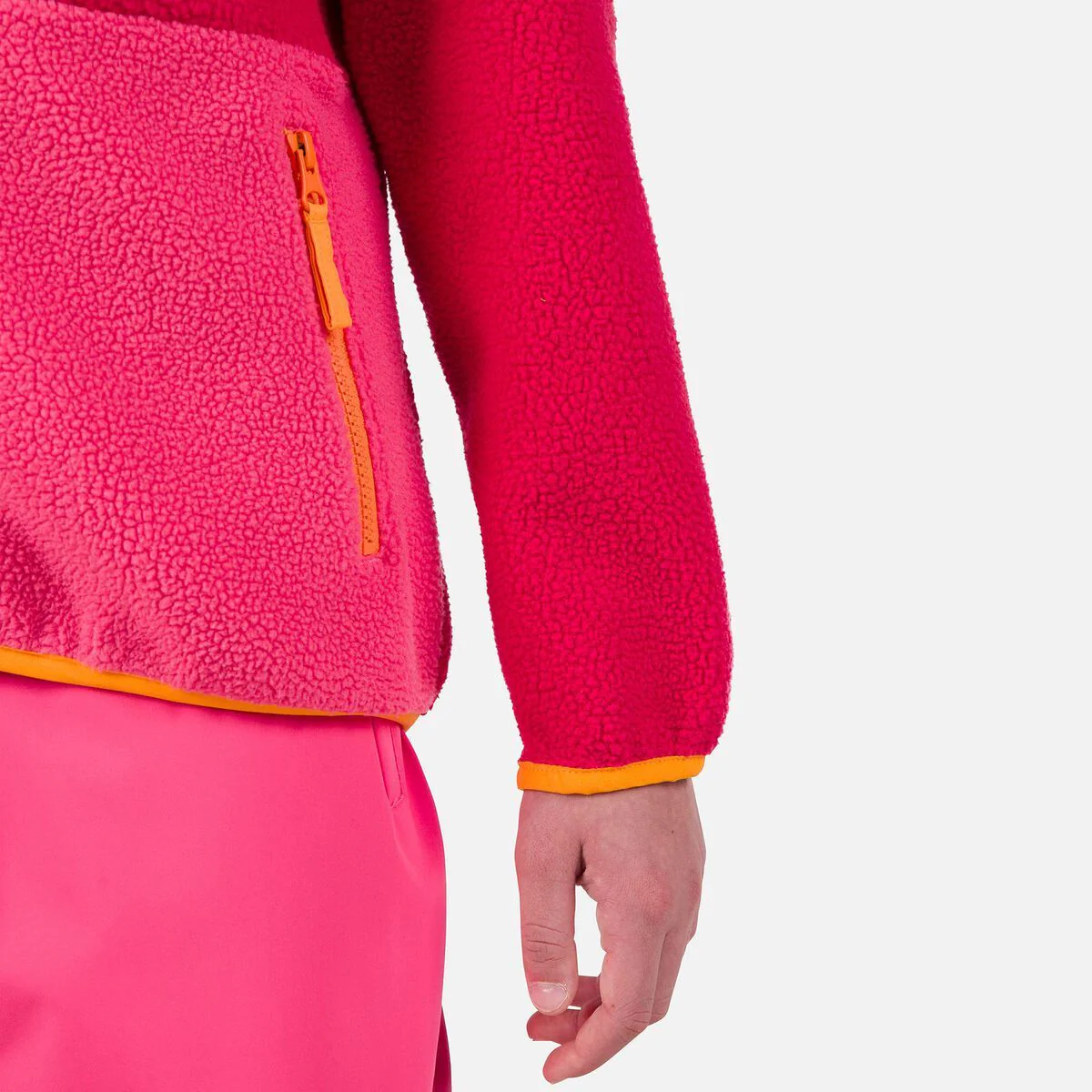 Rossignol Jr Alltrack FZ kinder fleece vest roze - Image 5