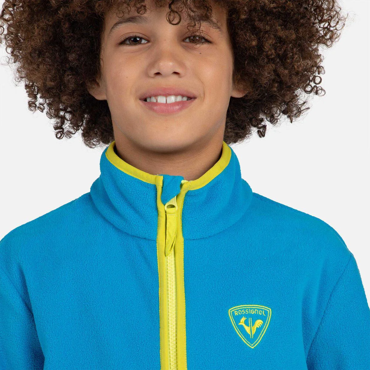 Rossignol Jr Strawpile FZ kinder fleece vest blauw - Image 4