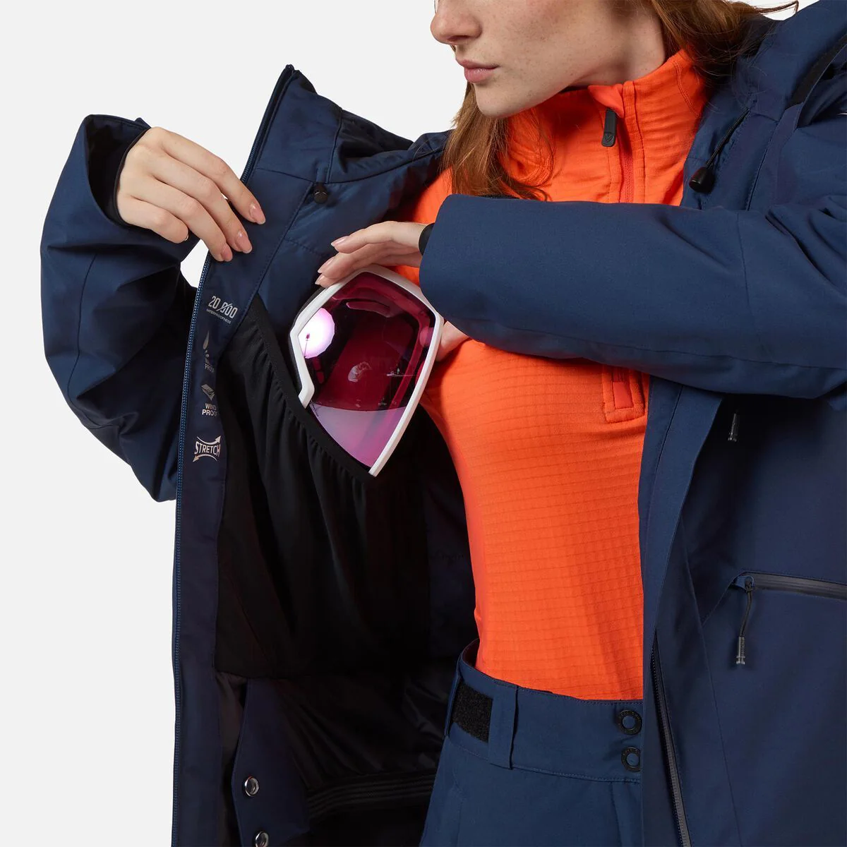 Rossignol Rochrun Insulated W Ski Jas Dames - Navy - Image 6