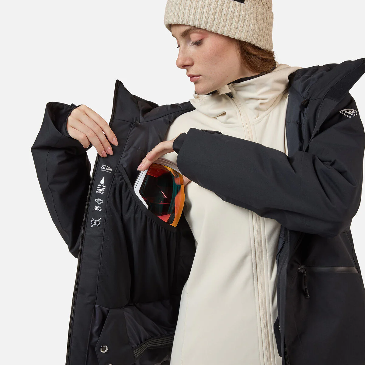 Rossignol Rochrun Insulated W Ski Jas Dames - Zwart - Image 12