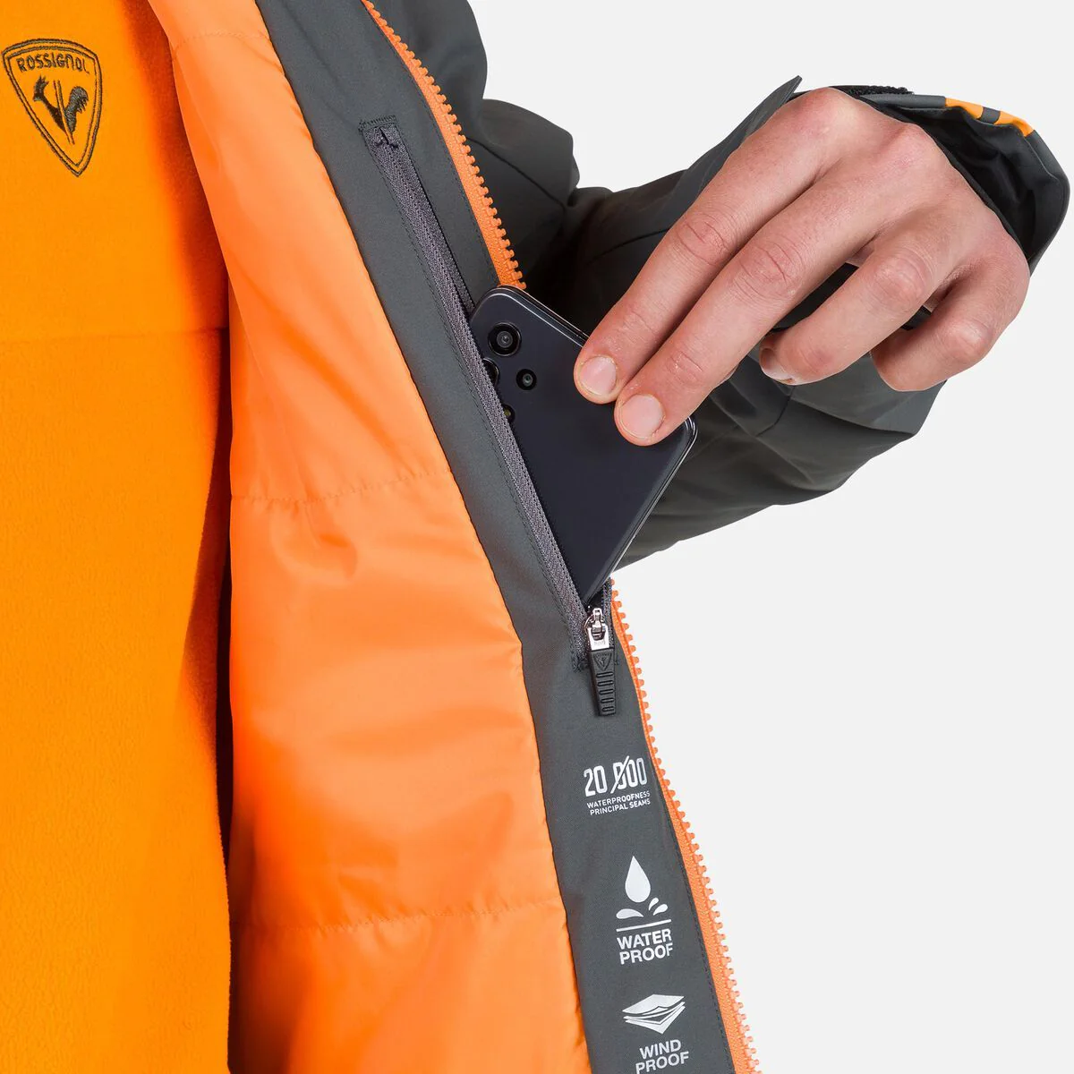 Rossignol Strawpile Ski Jas Heren - Grijs - Image 13