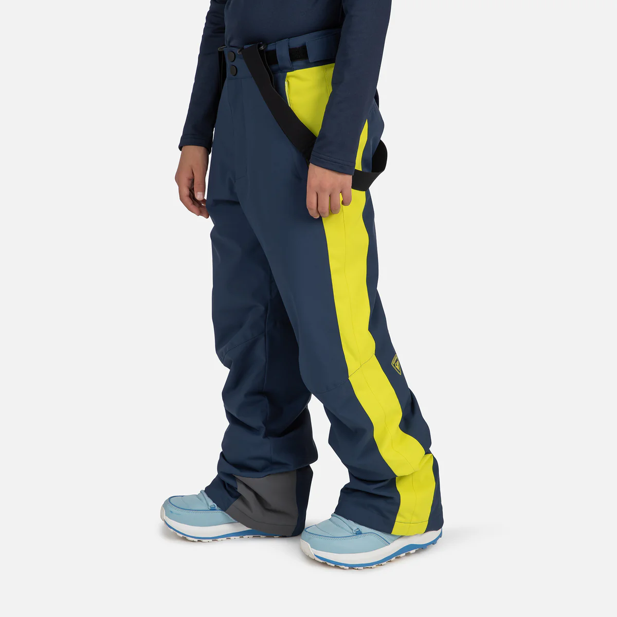 Rossignol Velika Suspender Skibroek Kinder - Navy/Geel - Image 3