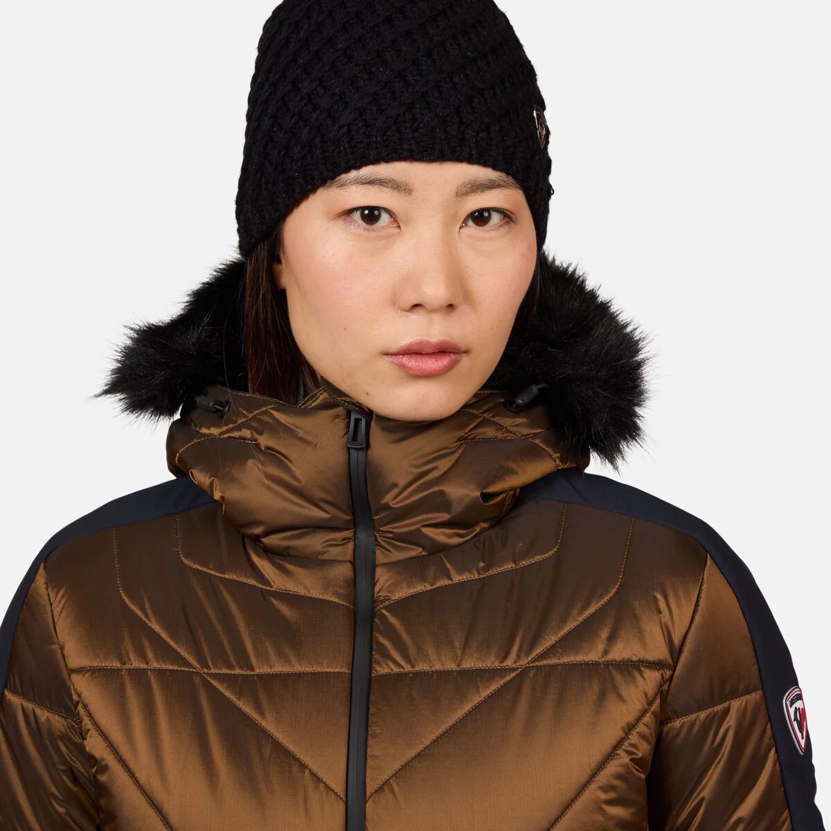 Rossignol Ventina Bomber Ski Jas Dames - Brons - Image 10