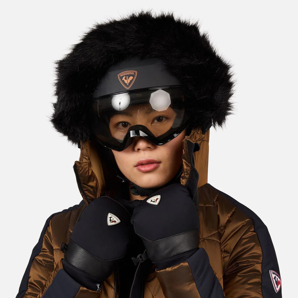 Rossignol Ventina Bomber Ski Jas Dames - Brons - Image 11