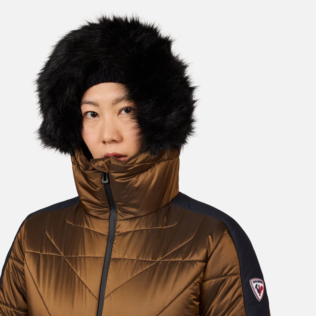 Rossignol Ventina Bomber Ski Jas Dames - Brons - Image 12