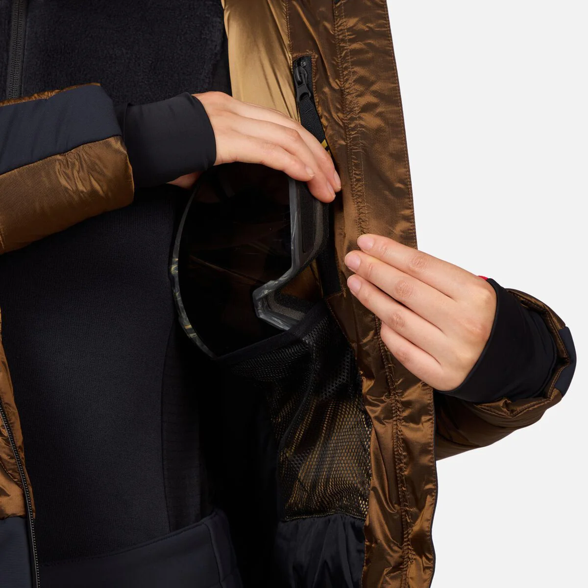 Rossignol Ventina Bomber Ski Jas Dames - Brons - Image 7