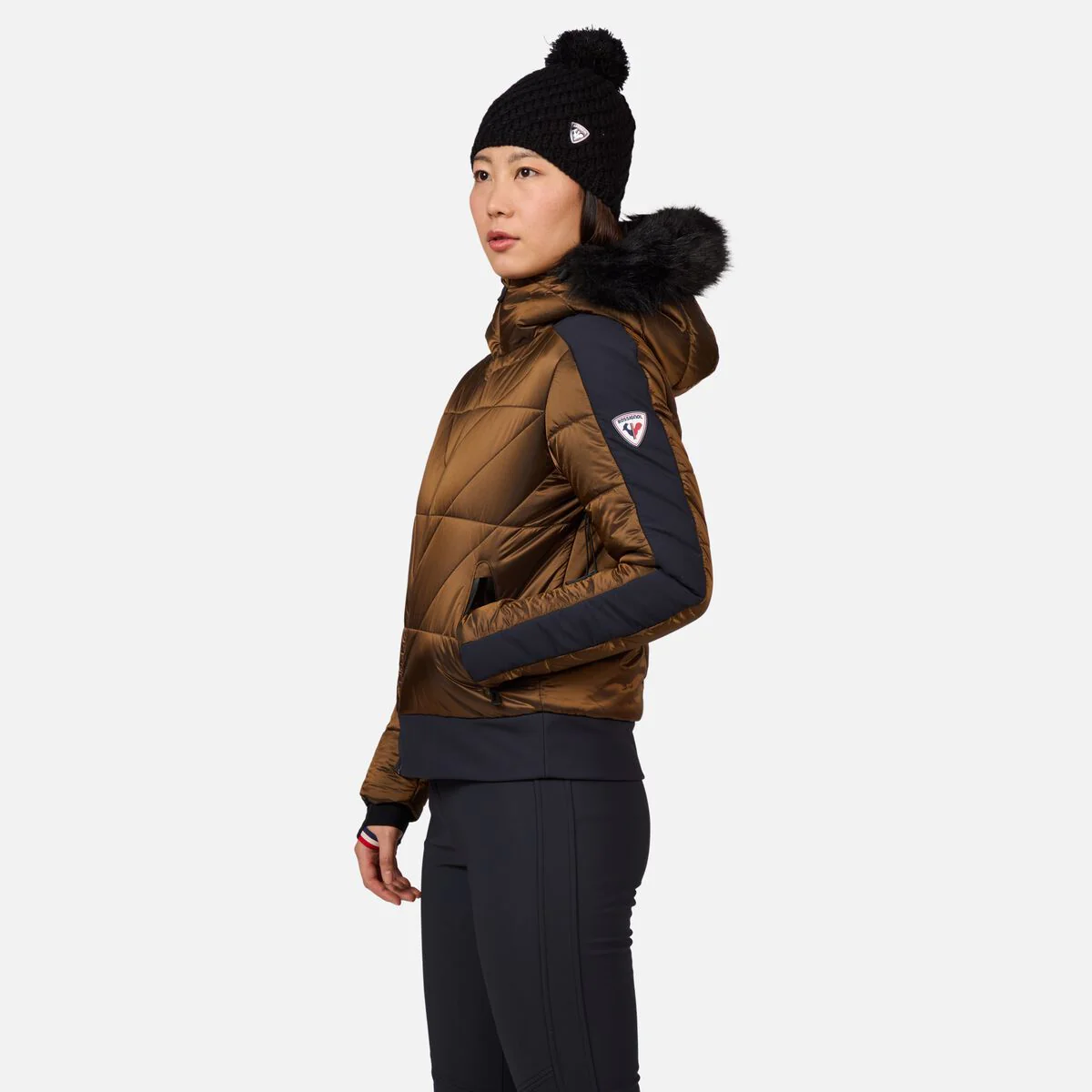 Rossignol Ventina Bomber Ski Jas Dames - Brons - Image 9