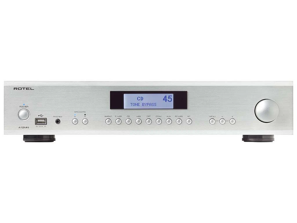 Rotel A12MKII zilver geïntegreerde versterker