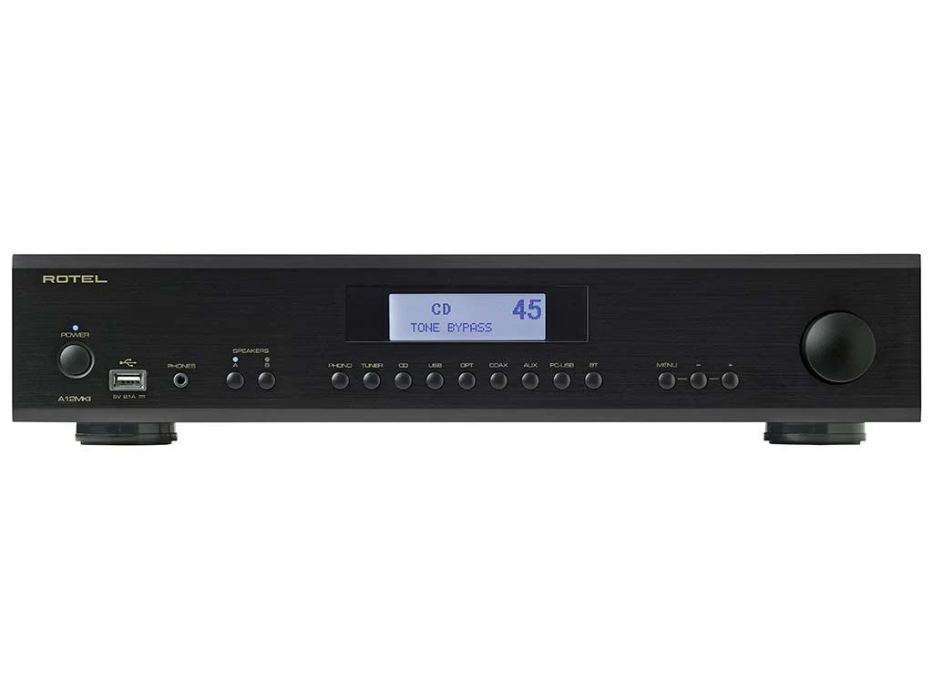 Rotel A12MKII zwart geïntegreerde versterker