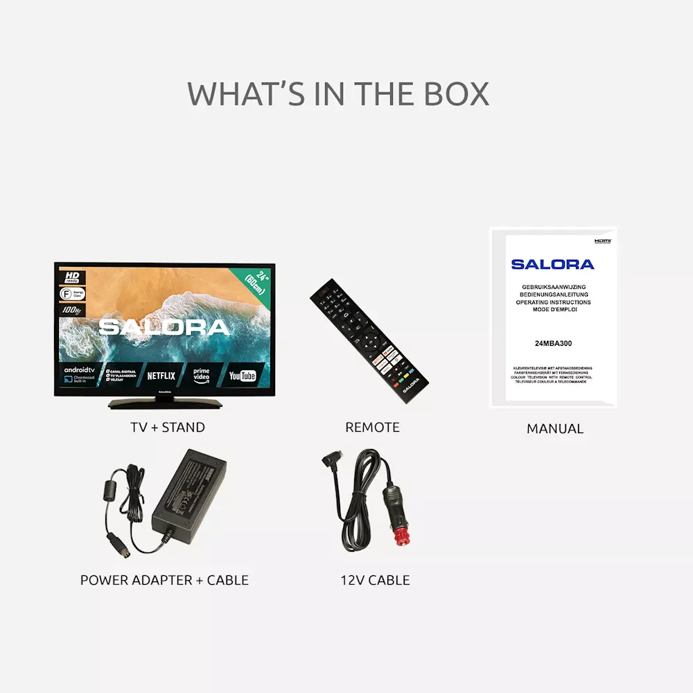 Salora 24MBA300 Smart TV met 12/220 volt aansluiting - Image 9