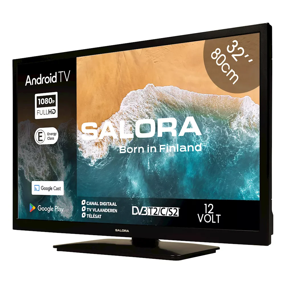 Salora 32MBA300 LED Android Smart Televisie met 220 Volt en 12 Volt aansluiting - Image 3