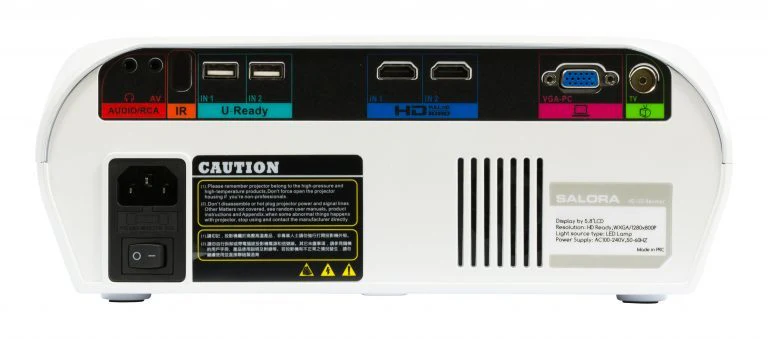 Salora 60BHD3500 HD LED beamer met HDMI, USB, mediaplayer en analoge TV-tuner - Image 4