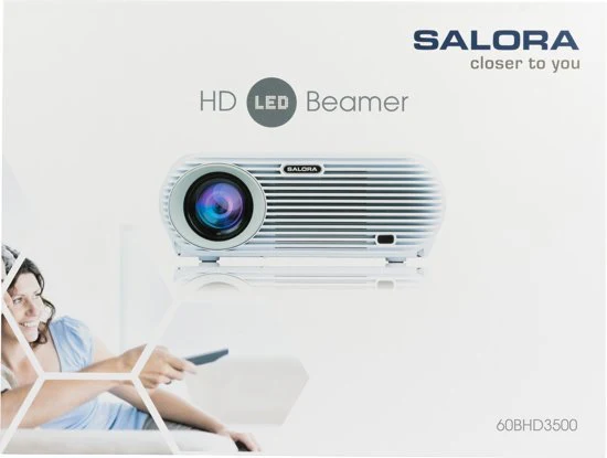 Salora 60BHD3500 HD LED beamer met HDMI, USB, mediaplayer en analoge TV-tuner - Image 6