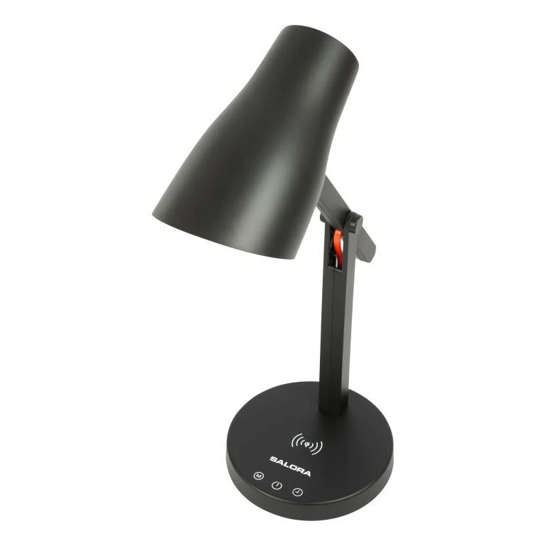 Salora TLQ300 zwart Bureau LED lamp met verstelbare arm en 10 watt QI telefooncharge - Image 3